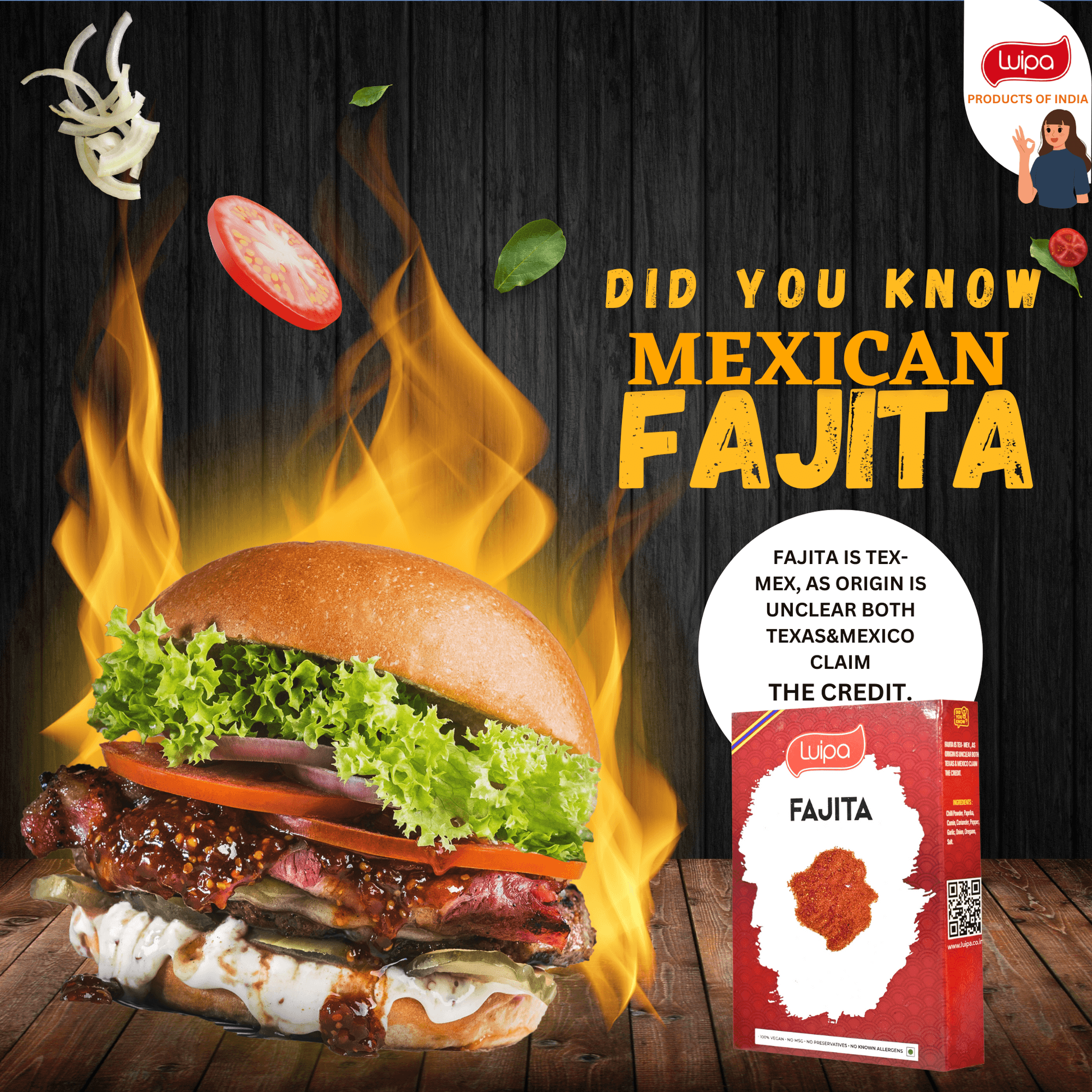 Original Fajita Seasoning Mix 50g - product media